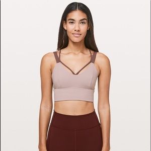 🍋 Lululemon Pushing Limits bra longline lulu sz10